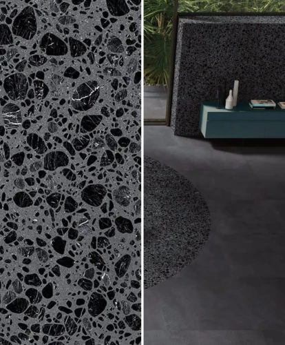 Płytka gresowa lastryko Medley Dark Grey Pop 60x120 matowa