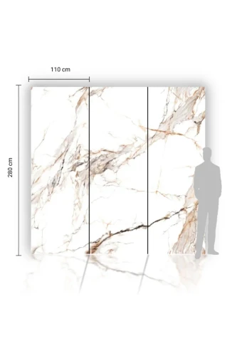 Płyta Węglowa Calacatta Gold Matowa 280x110 cm