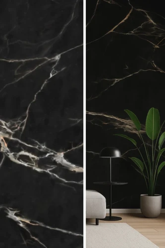 Płyta Węglowa Marquina Gold Połysk 280x110 cm