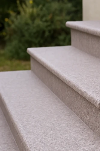 Zestaw Stopień Płomień+ Podstopień Granitowy G664 120x35x2 / 120x15x2 Bullnose