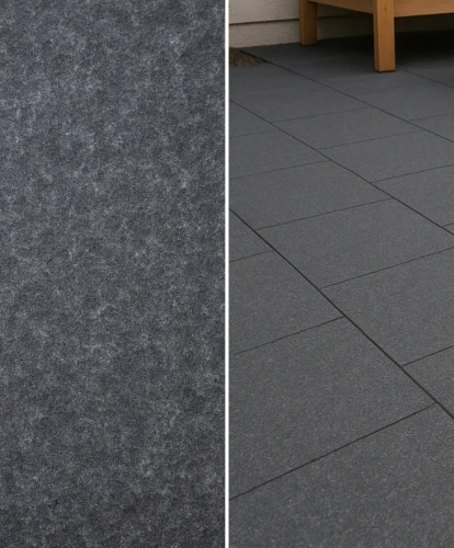 Płytka czarna płomieniowana Bazalt Black G690 60x60x2 cm