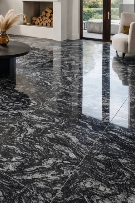 Płytka granitowa Forest Black Polerowana 80x80x2 cm