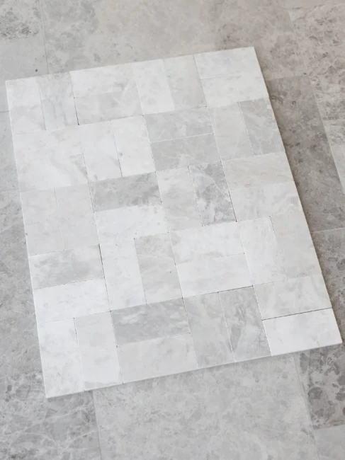 Kamień dekoracyjny Marmur Royal White Mozaika 30,5x30,5x1 cm