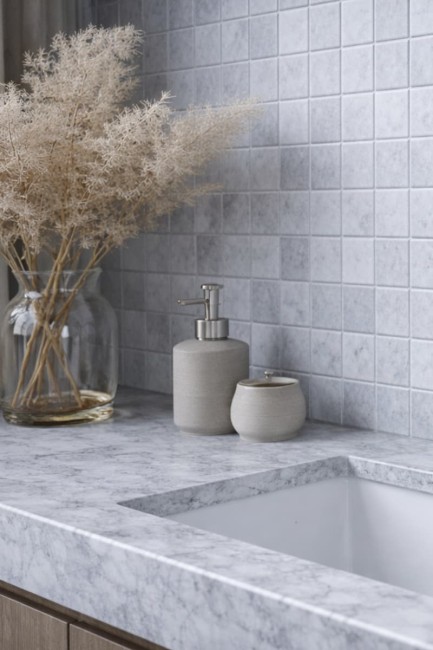 Kamień dekoracyjny Marmur Royal White Mozaika 30,5x30,5x1 cm