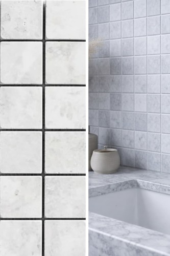 Kamień dekoracyjny Marmur Royal White Mozaika 30,5x30,5x1 cm