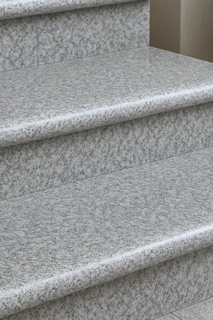 Zestaw Stopnica Płomień + Podstopnica Granitowa G603 Płomieniowana 100x35/15x2 cm Bullnose