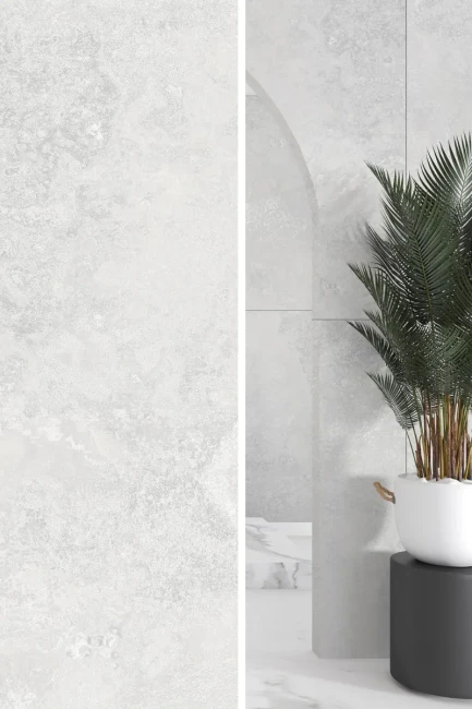 Gres Cement Albira White Carving 120x60x0,9 cm