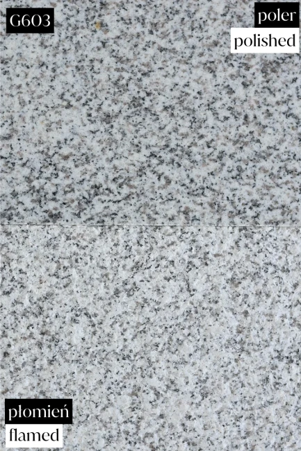 Schodek Granitowy Płomieniowany G603 150x35x2+2 stopnica Bullnose Przedsprzedaż