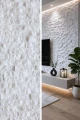 Kamień elewacyjny-dekoracyjny marmur Pure White Stackstone 10x36 cm