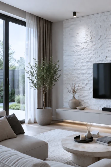 Kamień elewacyjny-dekoracyjny marmur Pure White Stackstone 10x36 cm