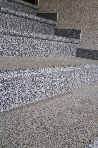 Zestaw Stopień Płomieniowany + Podstopień Granitowy G654 NEW Bullnose 120x35x2 / 120x15x2