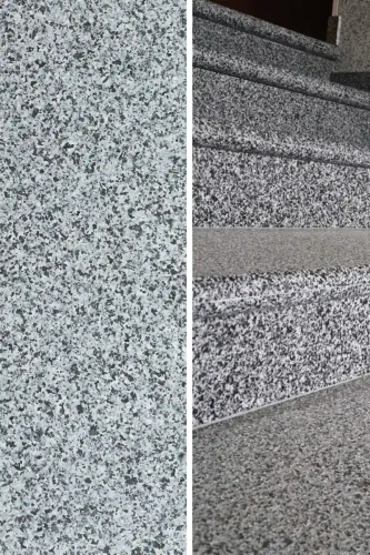 Stopnica granitowa bullnose płomieniowana G654 New Dark Grey 120x35x2 cm