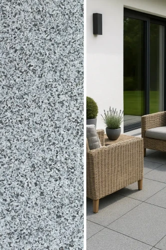 Płytka granitowa Dark Grey New G654 płomieniowana 60x60x2 cm