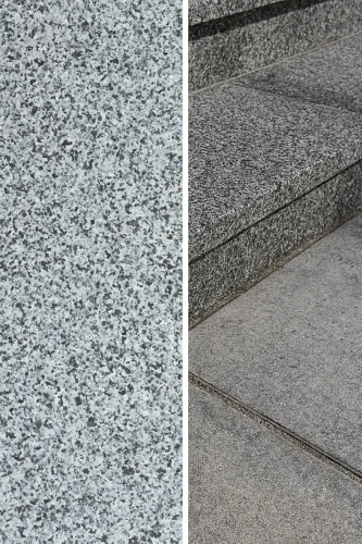 Stopnica granitowa Dark Grey New G654 płomieniowana 150x33x2 cm