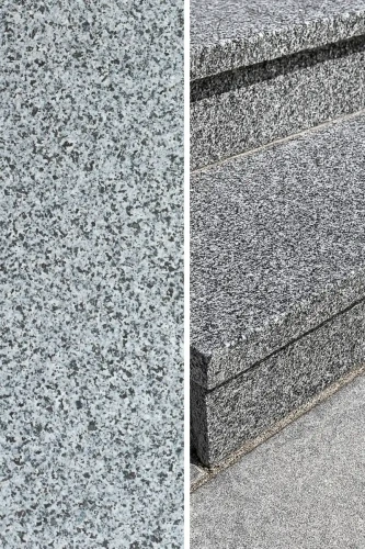 Stopnica granitowa grafitowa płomieniowana Dark Grey New G654 150x33x3 cm