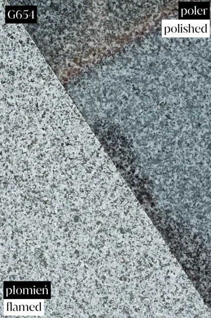 Pasy Granitowe G654 New Płomieniowane 3 cm