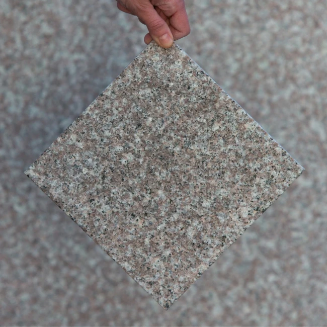 Zestaw Stopnica Płomień + Podstopień Poler Granitowy G664 150x33x2 / 150x15x2 Płomieniowany