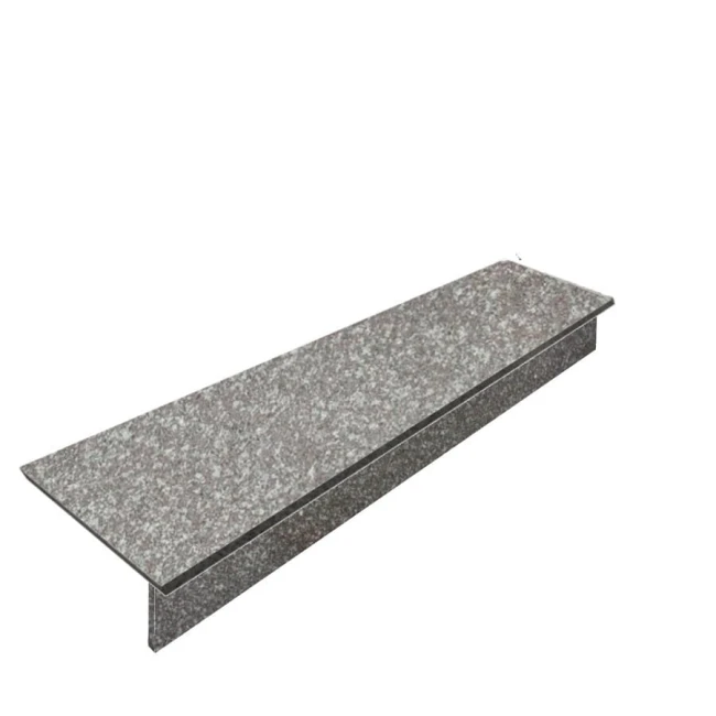 Zestaw Stopnica Płomień + Podstopień Poler Granitowy G664 150x33x2 / 150x15x2 Płomieniowany