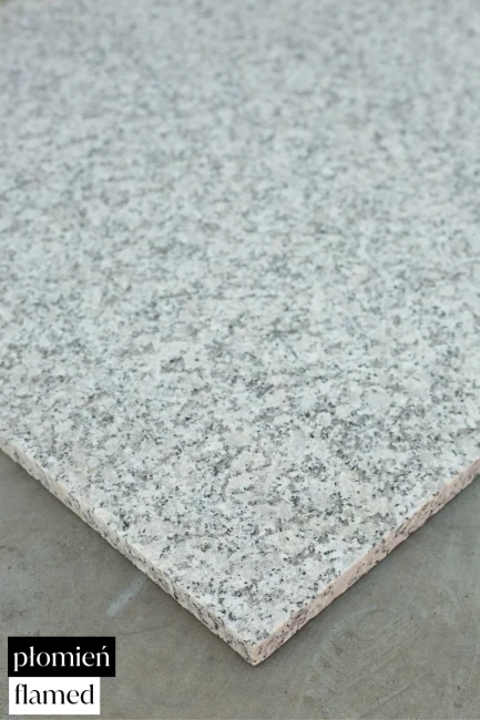 Zestaw Stopnica Płomień + Podstopień Poler Granitowy G602 135x33x2 / 135x15x2