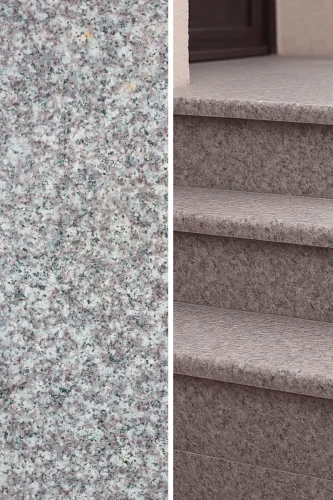 Zestaw Stopień Płomień+ Podstopień Poler Granitowy G664 120x35x2 / 120x15x2 Bullnose