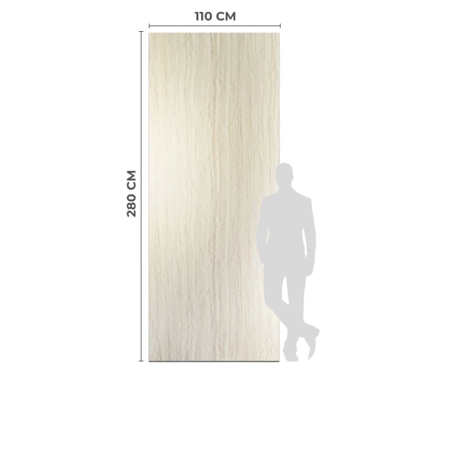 Płyta Węglowa Trawertyn Matowa 280x110 cm