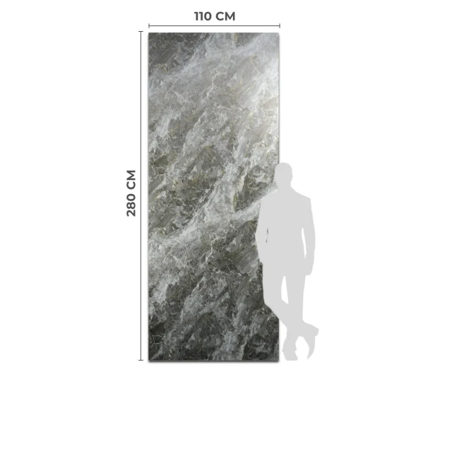 Płyta Węglowa Silver Rock Matowa 280x110 cm