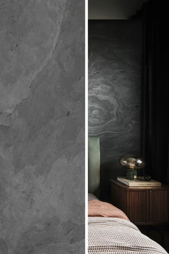 Fornir Kamienny Black Slate XXL 122x280x0,2cm