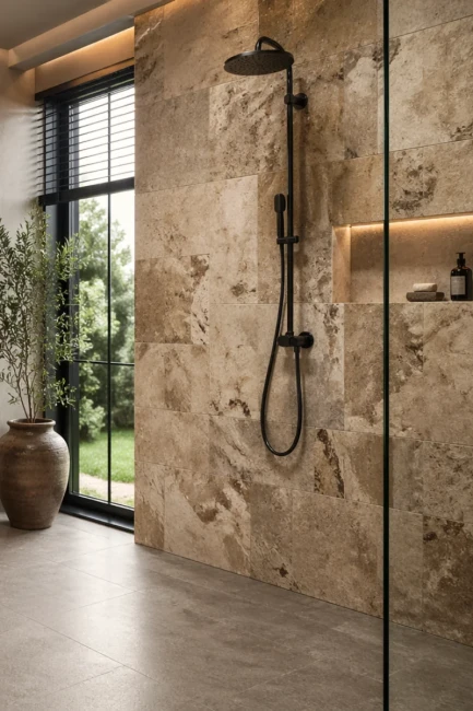 Trawertyn Philadelphia Szczotkowany Bębnowany 20,3x40,6x1,2 cm