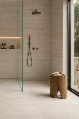 Trawertyn Bianco Classic Vein Cut Szczotkowany 30,5x61x1,2 cm