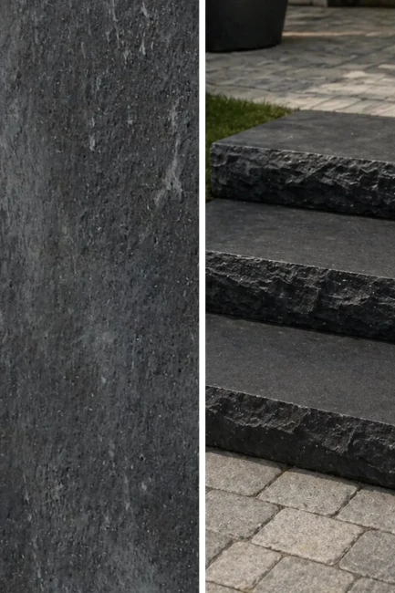 Blok Schodowy Kadappa Black Limestone 100x35x15 cm