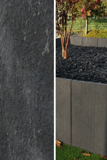 Palisada | Obrzeże Wapienne Kadappa Black Limestone 100x40x8 cm