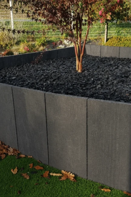 Palisada | Obrzeże Wapienne Kadappa Black Limestone 100x40x8 cm