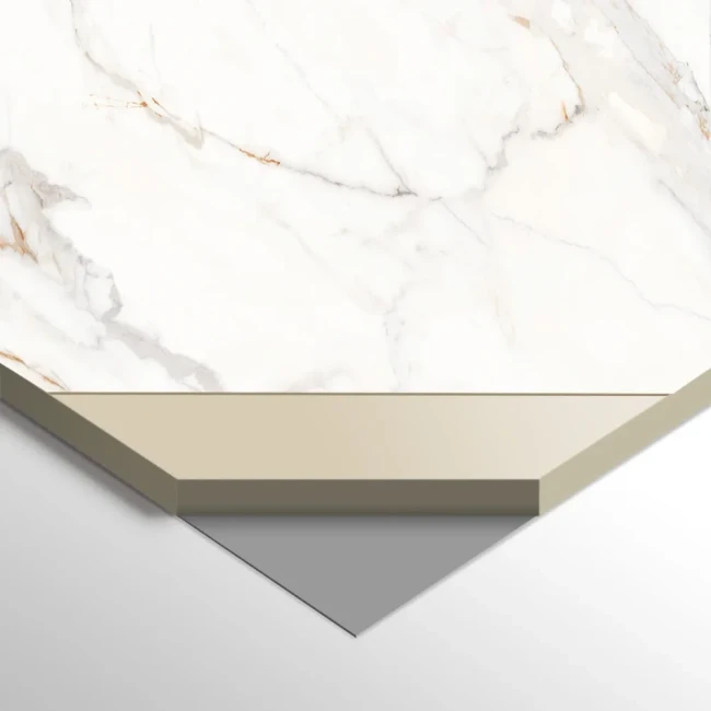 Płyta Węglowa SPC Gold Vein Błyszcząca | 280x112 cm