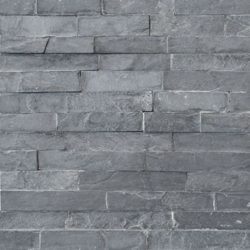 Kamień Elewacyjny Dekoracyjny Łupek Stackstone Czarny Naturalny 10x36x0,8-1,3 cm