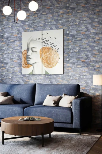 Kamień Elewacyjny Dekoracyjny Marmur Stackstone Brązowo-Grafitowy Naturalny 10x36x0,8-1,3 cm