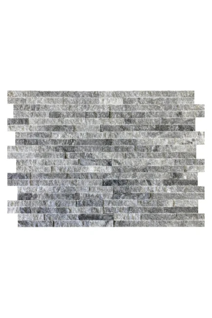 Kamień Elewacyjny Dekoracyjny Marmur Stackstone Szaro-Czarny Naturalny 10x36x0,8-1,3 cm