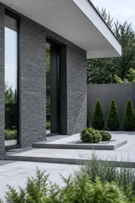 Kamień Elewacyjny Dekoracyjny Marmur Stackstone Czarny Naturalny 10x36x0,8-1,3 cm