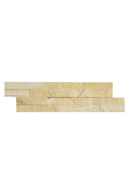 Kamień Elewacyjny Dekoracyjny Marmur Stackstone Żółty Naturalny 10x36x0,8-1,3 cm