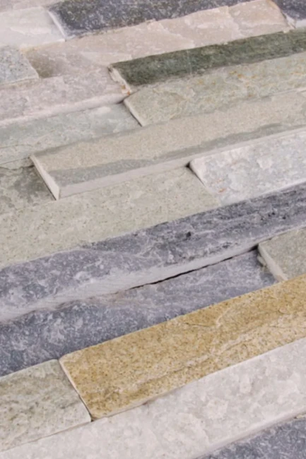Kamień Elewacyjny Dekoracyjny Łupek Stackstone Beżowy Naturalny 10x36x0,8-1,3 cm