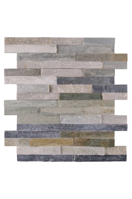 Kamień Elewacyjny Dekoracyjny Łupek Stackstone Beżowy Naturalny 10x36x0,8-1,3 cm