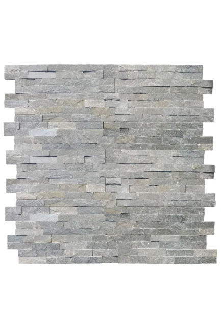 Kamień Elewacyjny Dekoracyjny Łupek Stackstone Szary Naturalny 10x36x0,8-1,3 cm
