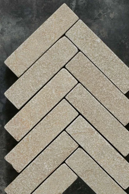 Kostka Brukowa Wapienna Tandur Yellow Limestone Bębnowana 5x5x20 cm