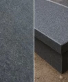Stopnica bazaltowa płomieniowana G690 Bazalt Black 150x33x3 cm