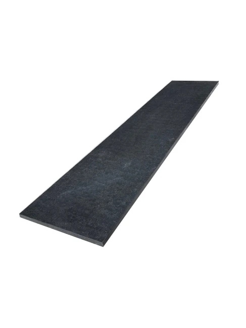 Stopnica bazaltowa płomieniowana G690 Bazalt Black 150x33x3 cm