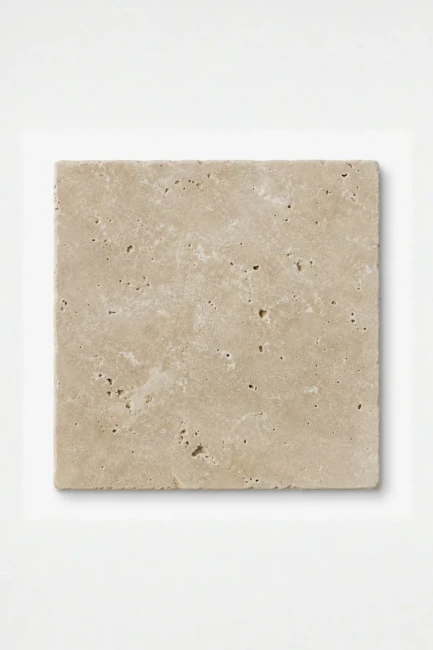 Trawertyn Ivory Classic Mix Niewypełniony Szlif Bębnowany 20,3x20,3x1,2 cm | PRZEDSPRZEDAŻ