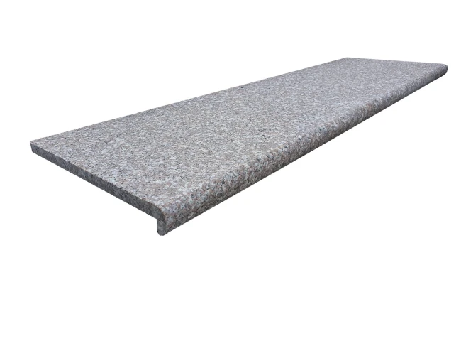 Stopnica granitowa G664 płomieniowana Bullnose 135x35x2 cm