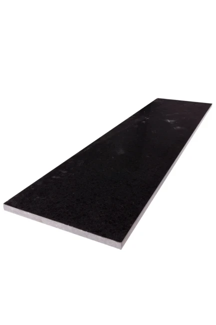 Stopnica granitowa polerowana G684 Black Pearl | 150x33x2 cm