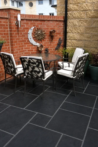 Kamień Kadappa Black Limestone Bębnowany French Pattern 1kpl= 0,742m2 | Komplet Rzymski