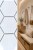 Mozaika ceramiczna Biała Hexagon Matowa | 25,6x29,5x0,65 cm