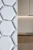 Mozaika gresowa Jasny Szary Hexagon Matowa | 26x30x0,5 cm